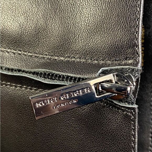 Kurt Geiger Women’s Black leather Belgravia Pointed Toe Ankle Boots Size 10.5 - Picture 9 of 13